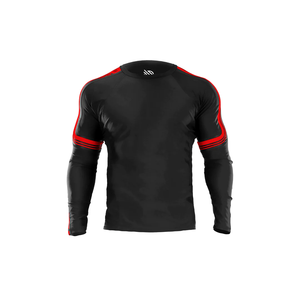 Short de surf en spandex à sublimation personnalisée en gros concevez vos propres chemises de compression à manches longues MMA Bjj Rash Guard - Product Image 1