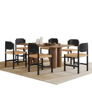Nouveau design de meubles de chaise de restaurant en bois minimaliste semble différent siège de corde solide plus attrayant qualité garantie - Product Image 3