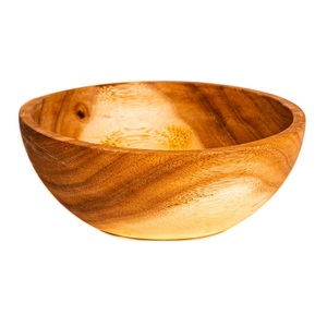Excellente qualité Mango Wood Enamel Fini Rond Bol en bois Vaisselle Bol alimentaire de grande taille de fournisseurs indiens. - Product Image 3