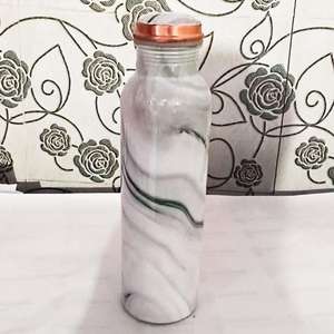 Botella de Agua Artesanal de Cobre, Accesorios para Bebidas, Botellas de Alta Calidad, Herméticas, Ecológicas, Doradas, Saludables, Botella Personalizada para Regalo - Product Image 2