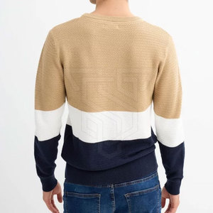 Nouveauté : Pull en maille pour homme, design personnalisé, 100 % coton, motif uni, vente directe d'usine, soldes d'hiver, vente en gros - Product Image 5