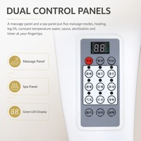 Lit de spa électrique pour shampoing et massage, avec arche aquatique réglable et chauffage, équipement de salon et spa