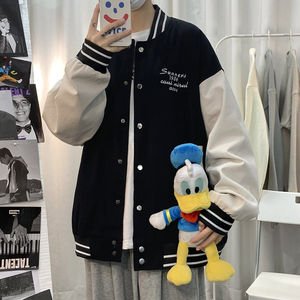 Blouson Bomber Varsity en Laine à Col Montant en Toile Personnalisable Hiver Haute Qualité - Product Image 4