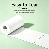 Papier toilette personnalisé en gros, pas cher, en pâte de bois vierge blanche, haute absorption d'eau, doux pour la peau
