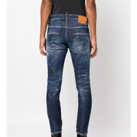 Pantalones Casuales de Mezclilla Personalizados de Cintura Media para Hombre, Jeans de Negocios, Jeans Formales para Hombre, Pantalones Regulares Transpirables de Moda Personalizada