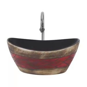 อ่างล้างหน้าเซรามิกสำหรับห้องน้ำอ่างล้างหน้าอ่างล้างมือคุณภาพสูงดีไซน์ตู้ล้างมือผู้ผลิตในอินเดีย - Product Image 6