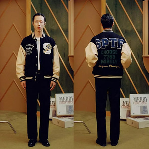 Chaqueta Bomber de Béisbol para Hombre, Estilo Urbano, Invierno, con Bordado Personalizado, Ecológica, Colores y Logos Personalizables, en Oferta - Product Image 3