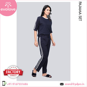 ชุดนอนผ้าฝ้าย2ชิ้นของผู้หญิงชุดกลางคืนนุ่มสบายชุดเซ็กซี่คุณสมบัติผู้ซื้อของแท้เดียวของ100% - Product Image 3