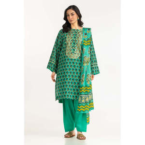 ชุดลำลองผ้าฝ้ายพิมพ์ลายปักลาย 3 ชิ้น รุ่น IUSTKSD-2096 สำหรับฤดูใบไม้ผลิ/ฤดูร้อน - Product Image 6