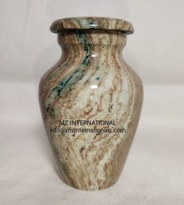 Metal silver marbles design keepsake <b>urns</b> - Product Image 1