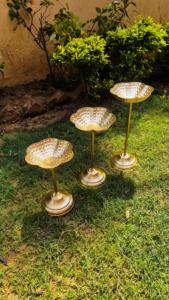 ชุดกระถางต้นไม้โลหะขนาดเล็กแบบตั้งพื้น 3 ใบ - ดีไซน์ทันสมัย สวยหรู - Product Image 2