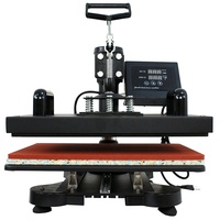 Presse à chaud multifonctionnelle 15 en 1 économique avec double affichage numérique, machine de transfert thermique pour T-shirts 29*38cm et tasses 11oz