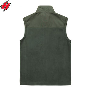 Wholesale Vintage Double-Layer Polar Fleece <b>Waistcoat</b> Plus Size Windproof Casual Outer Wear with Zipper Breathable Winter Vest - Product Image 6