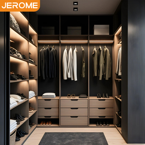 Foshan Factory Toda la casa Personalización Lujo Moderno Maestro Vestidor Estilo <span class=keywords><strong>abierto</strong></span> Gran paseo en el sistema de <span class=keywords><strong>armario</strong></span> - Product Image 1