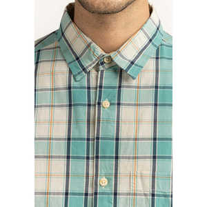 Camisas Casuales para Hombre, 100% Algodón, Doble Botonadura, Satén, Colección Verano, Corte Regular - Product Image 1