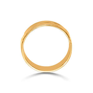แหวนแต่งงานผู้ชายสไตล์เรโทร ชุบทองบนสแตนเลสสตีล - Product Image 4