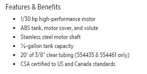 ปั๊มคอนเดนเสทขนาดเล็กสำหรับ VCMX-20UL ปั๊มเครื่องปรับอากาศแบบถอดคอนเดนเสทจากสหรัฐอเมริกา - Product Image 4