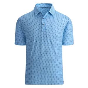 Camiseta clásica personalizada para hombre, manga corta de alta calidad, cuello de Color en contraste, secado rápido, poliéster de Golf/Tela de Jersey de algodón - Product Image 2