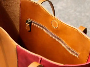 Bolsos de mano de gran capacidad de cuero genuino para mujer, bolsos de hombro resistentes al agua de Color sólido a la moda para verano - Product Image 2