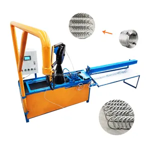 Factory direct sale manual cyclone fence mesh machine / chain link fence making machine