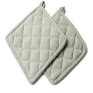 Manique de cuisine personnalisée en coton biologique résistant à la chaleur utilisation écologique du four tapis de cuisine lavable et tampon en vente - Product Image 6