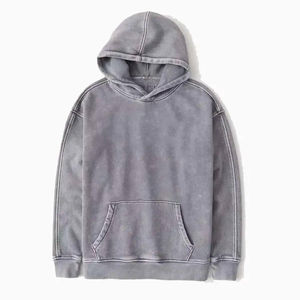 Sudadera con capucha de lavado ácido de gran tamaño personalizada para hombres de talla grande 400gsm sudaderas con capucha lisas vintage de peso pesado a granel para el invierno - Product Image 5