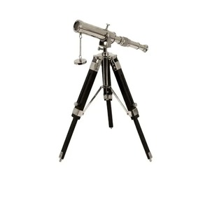 กล้องโทรทรรศน์ทองเหลืองแข็งหรูหราสำหรับตกแต่งโต๊ะและจอแสดงผลโฮมออฟฟิศสไตล์วินเทจ - Product Image 1