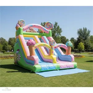 Tobogán Inflable Gigante con Temática de Dulces para Exteriores, Equipo de Entretenimiento - Product Image 6