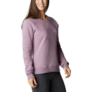 Ropa de mujer de peso pesado Tallas grandes Sudaderas vintage En blanco Cuello redondo de gran tamaño Manga larga 450gsm Sudaderas de algodón Mujer - Product Image 5