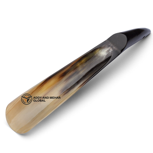 100% Natural Cow <b>Horn</b> <b>Shoe</b> <b>Horn</b> Polished Comfortable <b>Shoe</b> Lifter - Product Image 1