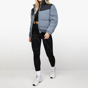 2025 dames hiver Bomber veste coupe ajustée coton rembourré matelassé laine chauffante doublure toile XL taille imprimé approvisionnement en gros - Product Image 4