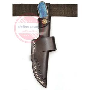 Custom Leather Sheath For Fixed Blade Knives Cleaver Knife Case - Product Image 4