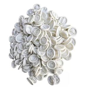 Lattice bianco Set di Dita di Gomma Usa E Getta Piccolo Dito Guanti Permanente di Trucco Del Tatuaggio Accessori - Product Image 6