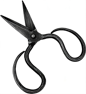 Chuẩn Bị Thực Phẩm Xoắn Sắt Cắt Kéo Màu Đen Tráng Tóc Chuyên Nghiệp Kéo Giá Rẻ Giá Với Tùy Chỉnh Logo Thương Hiệu - Product Image 1