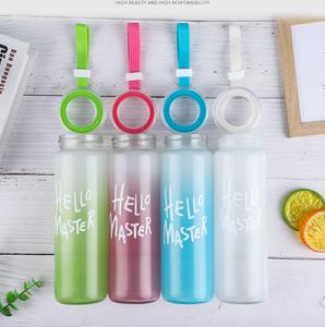 Botella de Agua Personalizada al por Mayor con Logotipo, Diseño de Letras Hello Master, Colorida, Esmerilada, Cambia de Color, con Tapa - Product Image 2