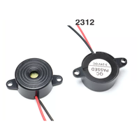 Buzzer piézoélectrique actif à fil 3500 Hz, son continu fort, sondeur piézoélectrique, haut-parleur, alarme d'avertissement 3-24 V, HYD-2312