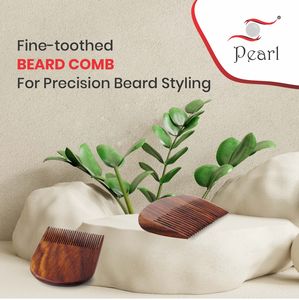 Factory Direct Customizable Wooden Beard Comb Men's <b>Hair</b> <b>Styling</b> Wood Handle with Logo Availability - Product Image 4