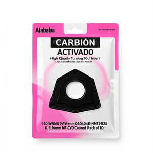 Insert de tourne-outil de haute qualité ISO WNMG 080404E-NMT9325 D. 5.16mm MT-CVD revêtu, lot de 10 - Product Image 2