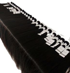 Lot de Cheveux Humains Bruts Alignés de Qualité Supérieure du Cambodge pour Tissage, Vente en Gros de Bundles de Cheveux Vierges avec Closure en Dentelle - Product Image 2
