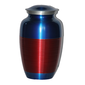 Urnes de crémation pour adultes en aluminium de haute qualité avec des urnes funéraires en métal fini de couleur verte et noire pour les cendres humaines - Product Image 2