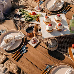 Ensemble de couverts en acier inoxydable durable de 20 pièces inspirés du bambou allant au lave-vaisselle et poli miroir pour 4 personnes - Product Image 2