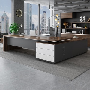 Wooden Office Bookcase Storage Shelf With Adjustable Shelves - Product Image 2