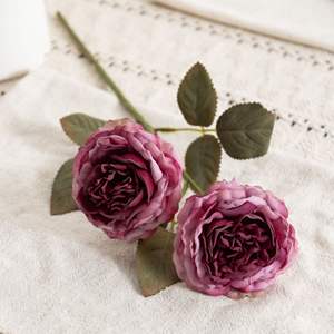 2ヘッドローストエッジオースティンローズシミュレーションフラワーシーンアレンジローズハイエンドセンスフラワーデコレーション飾り - Product Image 4