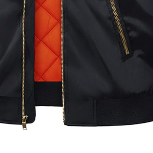 Blousons Bomber Unisexe à Col Montant Épais, Couleur Unie, Respirants, pour l'Hiver – Meilleur Design, Vente en Gros, Service OEM Disponible - Product Image 6