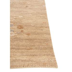 Tapis Kavi beige marron noué à la main en laine et soie de bambou, motif abstrait Srb(735), idéal pour la maison, le couloir, ou comme puzzle rectangulaire fait main pour adolescents - Product Image 4