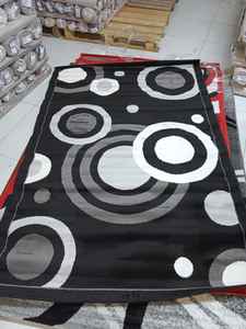 Alfombras Turcas Modernas de Polipropileno Jacquard Tejidas a Máquina, con Respaldo de Yute de Alta Calidad, Resistentes a las Manchas y de Pelo Alto - Product Image 2