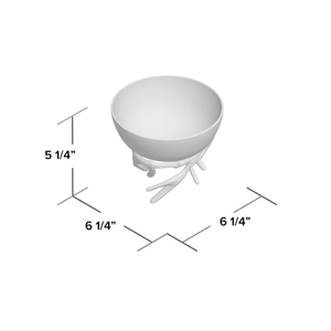 Bol en bois de cerf en aluminium décoratif antique décor de table de mariage fruits dessert fruits secs bols de service maison cuisine table à manger - Product Image 2
