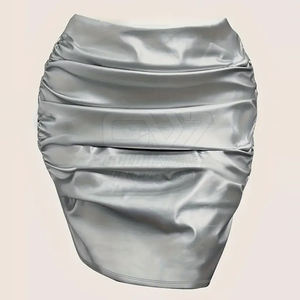 Meilleures ventes en ligne Jupes en cuir pour femmes Jupes en cuir pour femmes sur mesure Jupes en cuir pour femmes en gros - Product Image 1