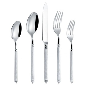 Juego de Cubiertos de Acero Inoxidable, Juego de 5 Cubiertos de Cocina Perfecta para Hotel, Uso Doméstico, Juego de Cubiertos Chapados en Color Dorado, Mango de Alta Calidad - Product Image 4