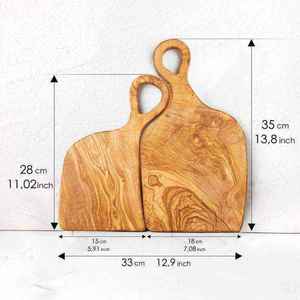 Tabla de cortar de bambú ecológica, bloque de cocina Bambus natural con diseño decorativo para uso diario - Product Image 2